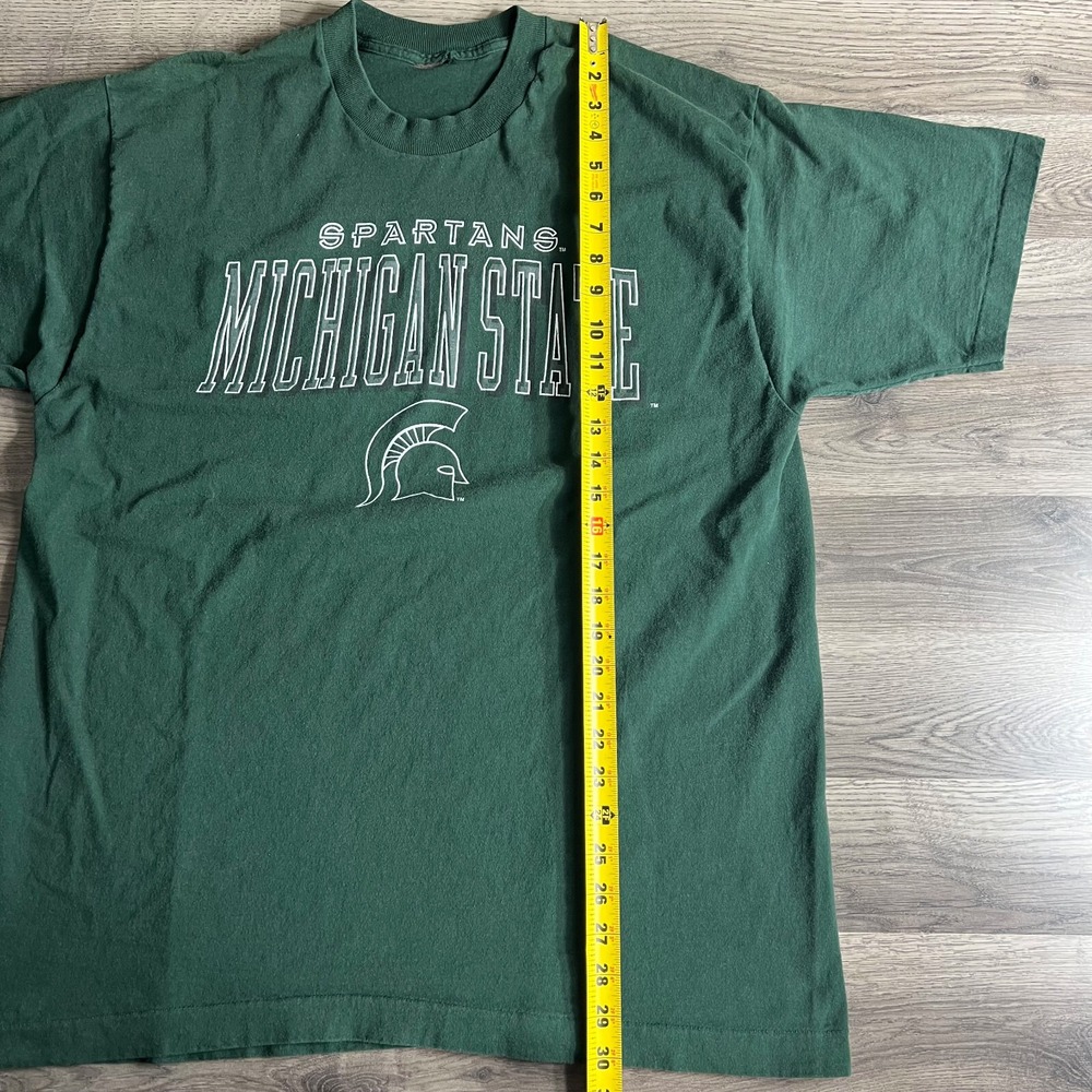VTG Michigan State Spartans T Shirt Fits Large MSU 1990s Sparty Single Stitch - Picture 8 of 8
